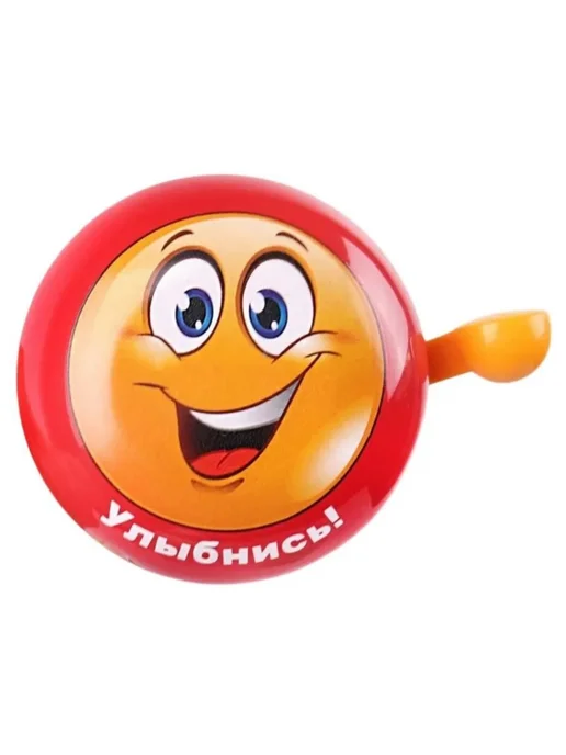 Vinca Sport Звонок велосипедный на руль Smile, красный, фото 5