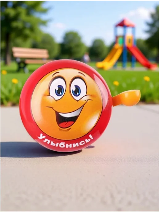 Vinca Sport Звонок велосипедный на руль Smile, красный, фото 8