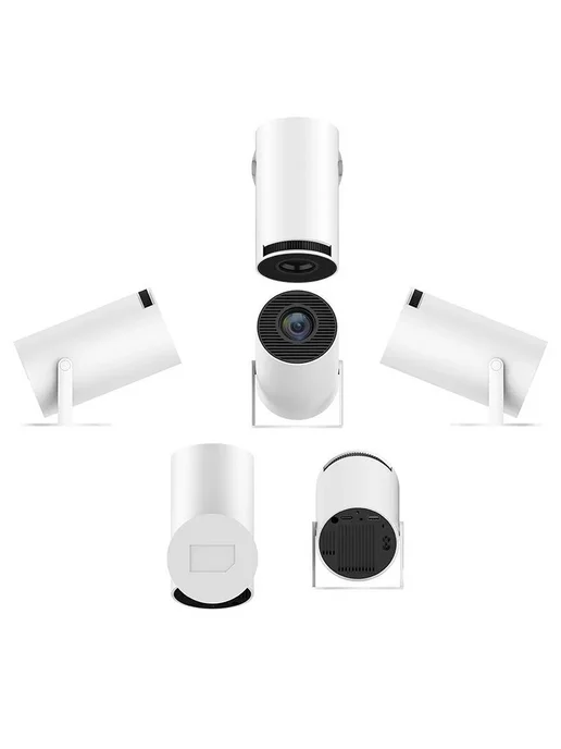 SMARUS Мини проектор для фильмов на стену домашний уличный, белый, фото 8