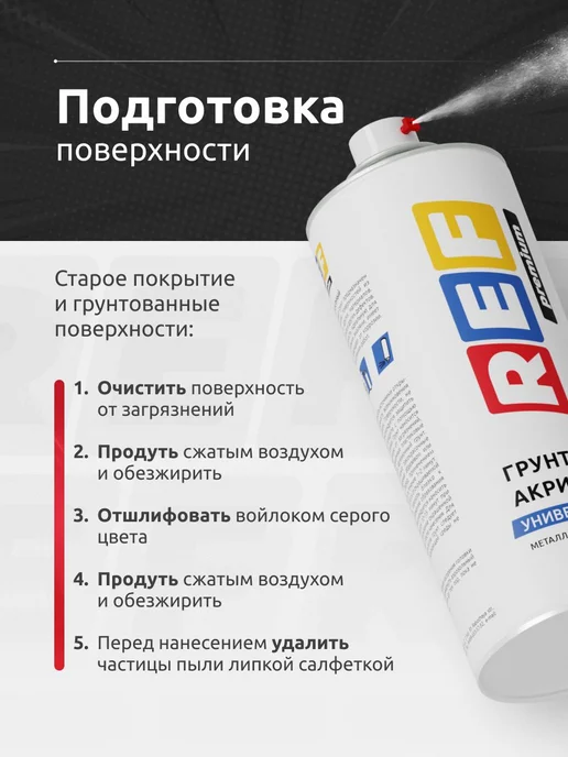 Грунтовка для автомобиля акриловая 1К черная 520 мл, 520 мл, фото 6