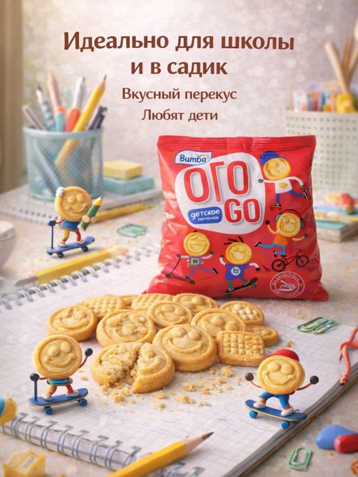 adelia.soap Печенье детское клубничное Витьба 3*50г, 3x50, фото 6