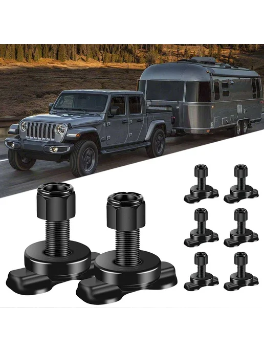 8шт стальные L-Track гайки для грузовиков, ATV, RV, 8 шт, фото 3