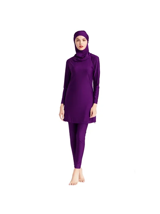 YONGSEN Женский мусульманский купальник 80% Nylon + 20% Span, красный, фото 4
