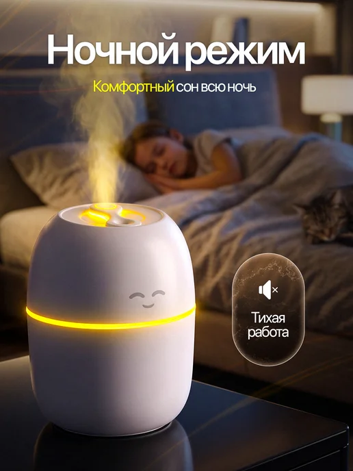 TECHVION Увлажнитель воздуха для дома с аромадиффузором и подсветкой, вариант, фото 2