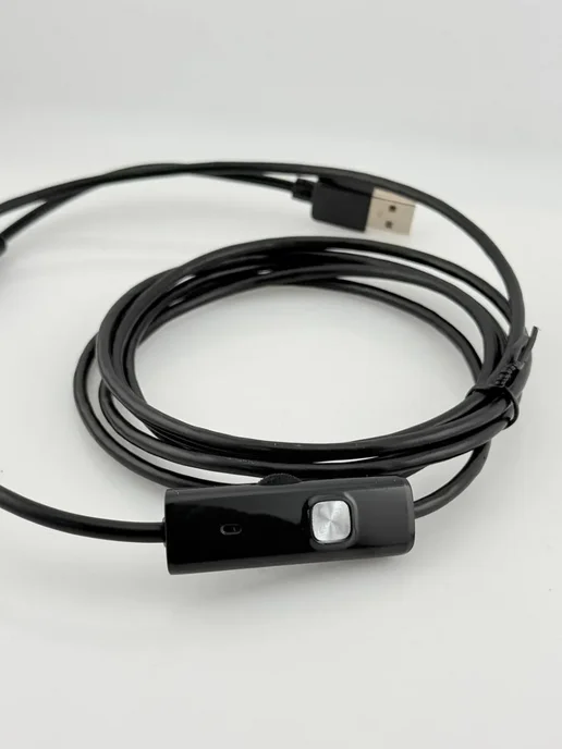КазБренд Эндоскоп для смартфона USB камера для труб и авто, черный, фото 5
