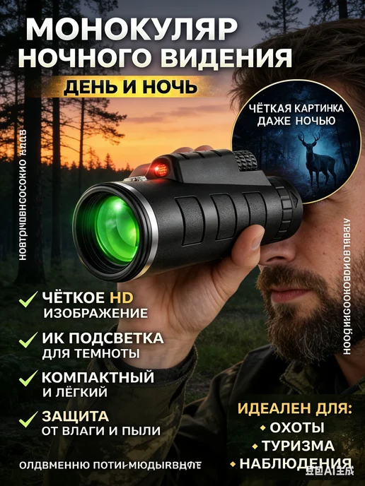 Монокуляр ночного видения компактный водозащита, вариант