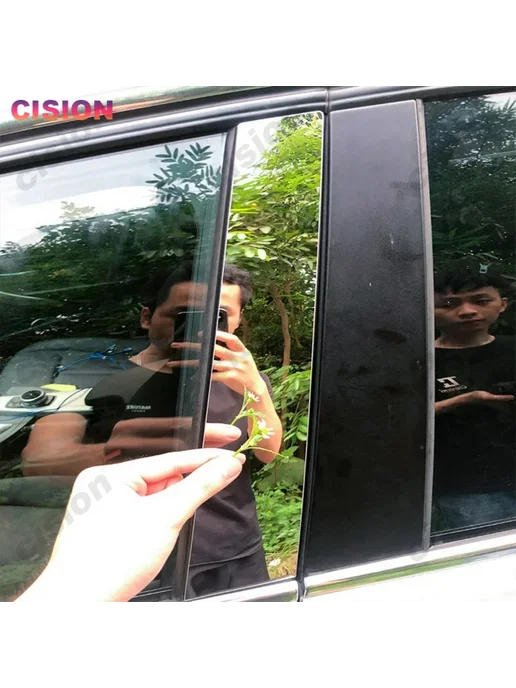 ZUIMI Накладка на стойку Honda Stream Black, черный, фото 5