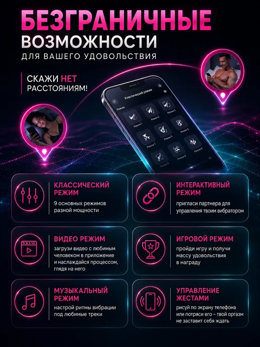 Вибратор, виброяйцо с дистанционным управлением, игрушка 18+, розовый, фото 5