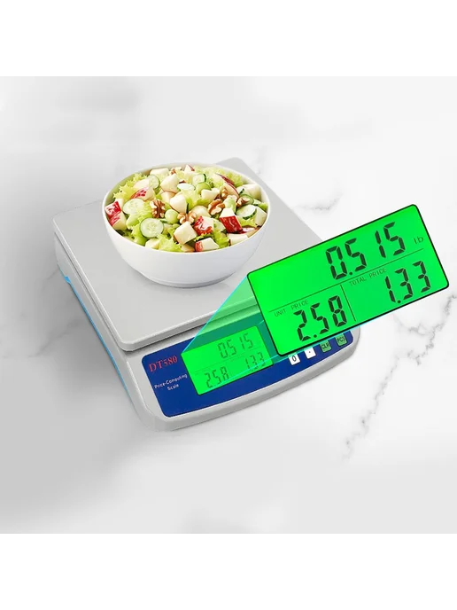 Электронные весы для продуктов с ЖК-дисплеем, 40 кг, 1 г, 40 кг, 1 г, фото 6