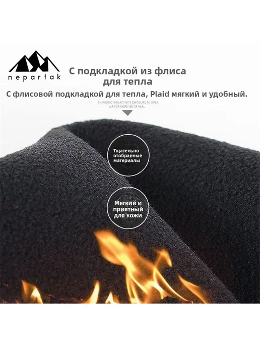 Спортивные утепленные сенсорные перчатки для велосипеда, серый, фото 2
