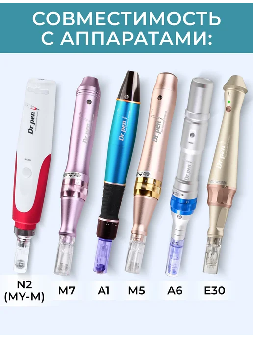Dr.pen Картридж Bayonet cartridge nano needle (белый) для 10, белый, фото 4