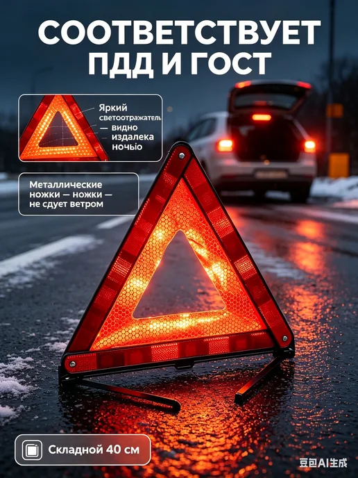 Треугольный предупреждающий знак, вариант