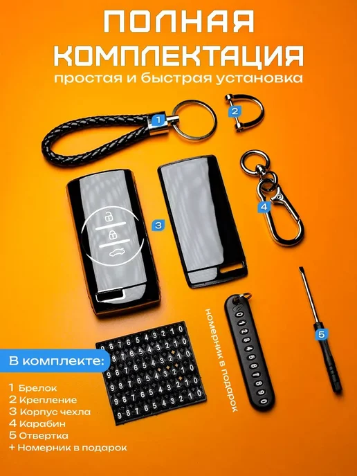 Водонепроницаемый чехол для автомобильного смарт ключа, вариант, фото 4
