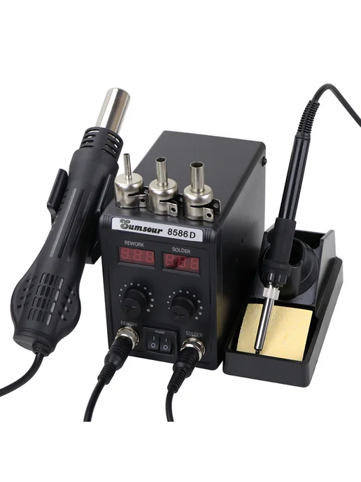 Sumsour 8586D 2-в-1 паяльная станция, мощный набор для ремонта телеф…, вариант, фото 2