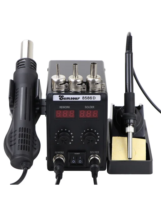 Sumsour 8586D 2-в-1 паяльная станция, мощный набор для ремонта телеф…, вариант, фото 4