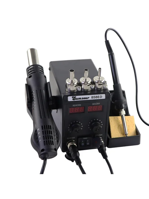 Sumsour 8586D 2-в-1 паяльная станция, мощный набор для ремонта телеф…, вариант, фото 6