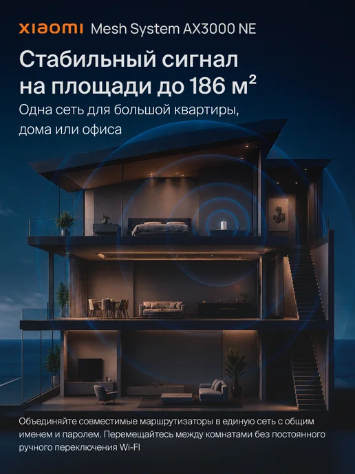 Xiaomi Роутер Wi-Fi Mesh Sistem AX3000 NE RU, вариант, фото 3