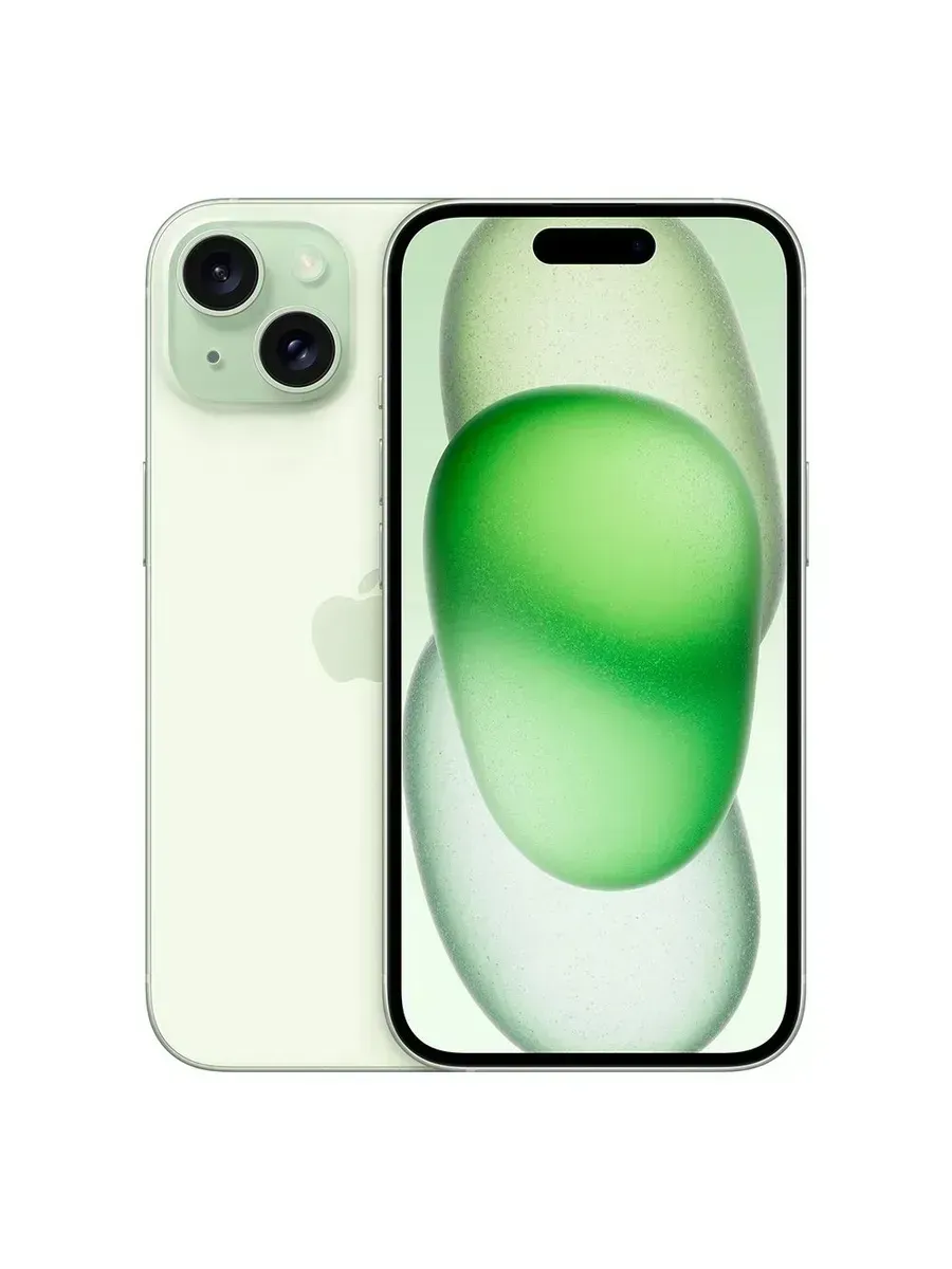 iPhone 15 128ГБ green 2 nano-SIM Восстановленный Apple 1332164044 купить за 43 448 ₽ в интернет‑магазине Wildberries