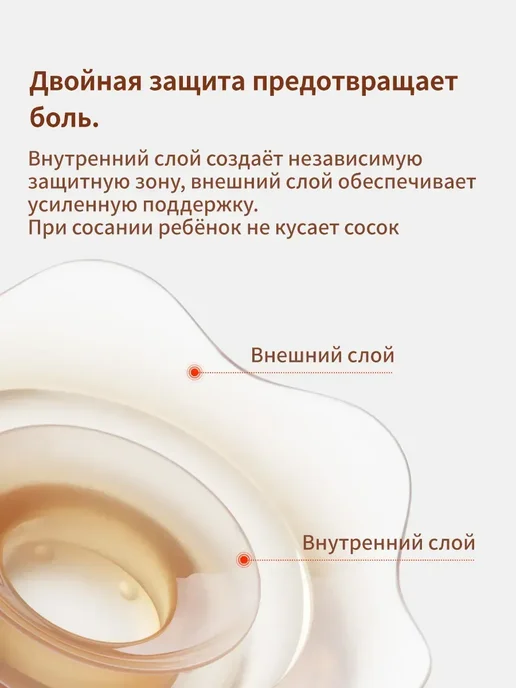 накладки на грудь для кормления, 1 шт, 1 шт, фото 6