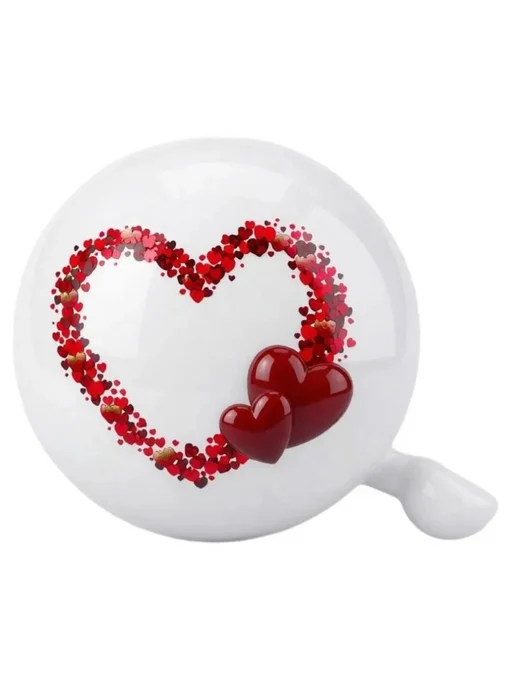 Vinca Sport Звонок велосипедный на руль HEART, белый, фото 5