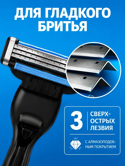 Кассеты для бритья совместимые с Fusion5, 12 шт, 12 шт, фото 3