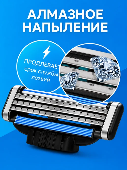 Кассеты для бритья совместимые с Fusion5, 12 шт, 12 шт, фото 7
