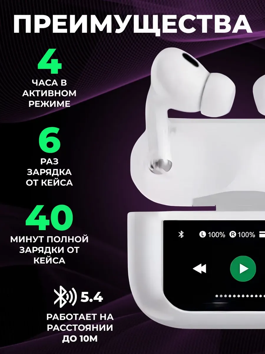 Наушники беспроводные с микрофоном Hoco EW80 — фото 5