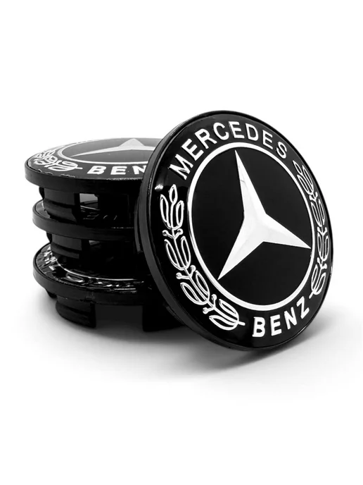 Колпачки на литые диски RAPID, К&К, ВИКОМ 55 62 MERCEDES, черный, фото 2