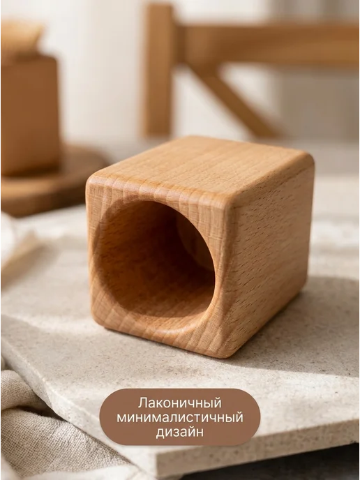 Экоподача Подставка для зубочисток деревянная, коричневый, фото 2