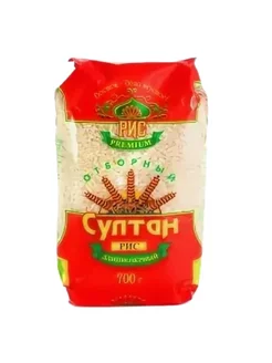 Султан Крупа Рис отборный длиннозерный, 700 г