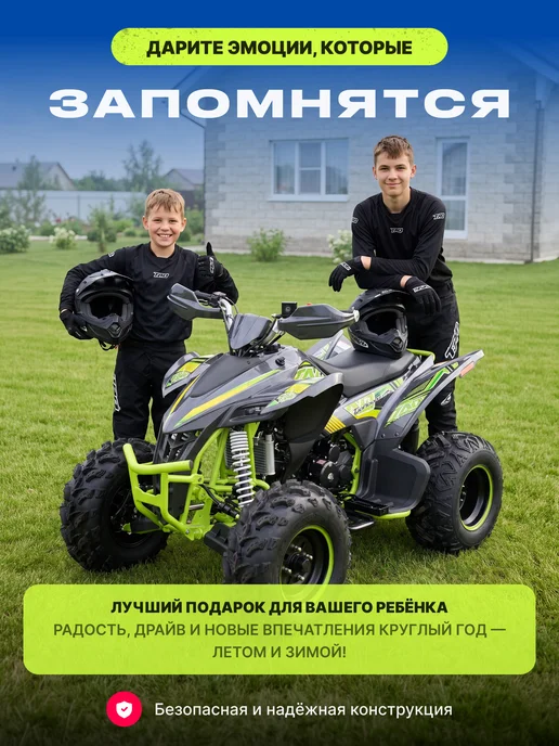MotoHouse Квадроцикл бензиновый 250 кубов 4 такта Racer Tuphoon, черный, фото 7