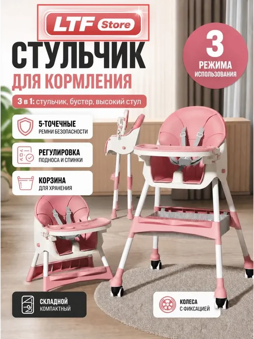 Детский Складной Стульчик с Регулировкой, вариант