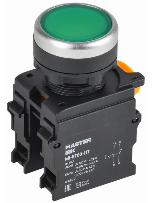 Iek Кнопка управления ИЭК Master D22 MI-BT60-11T-3-21-K06, вариант