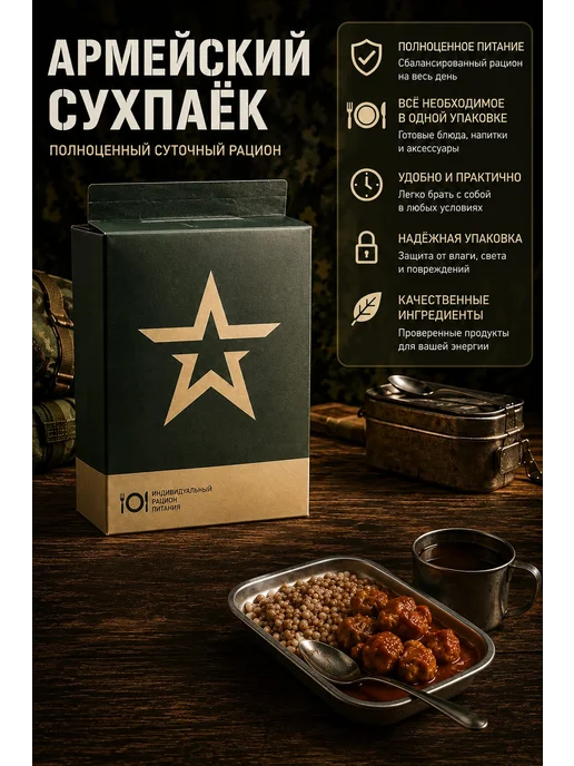 Сухпаек армейский ИРП суточный, вариант