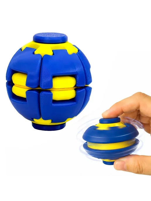 PLA-антистресс спиннер Non-toxic для Kids, подарок, синий, синий, фото 3