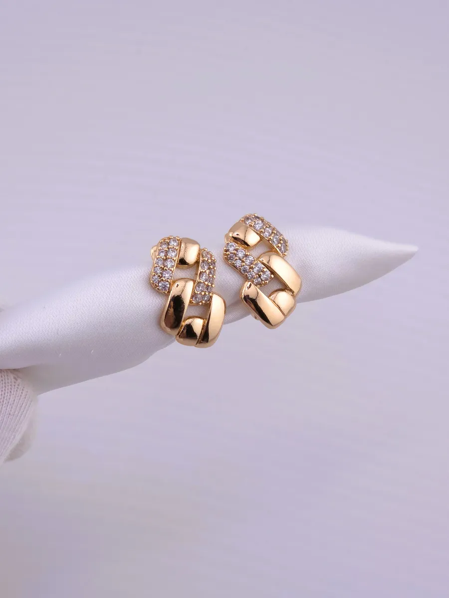 Серьги классические повседневные, 1,9 см.