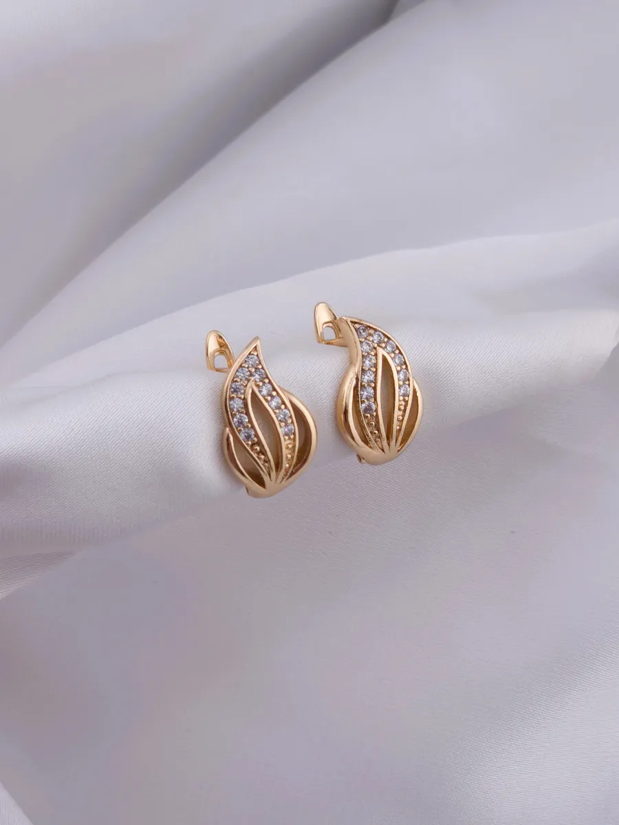 Серьги классические повседневные, 1.5 см.