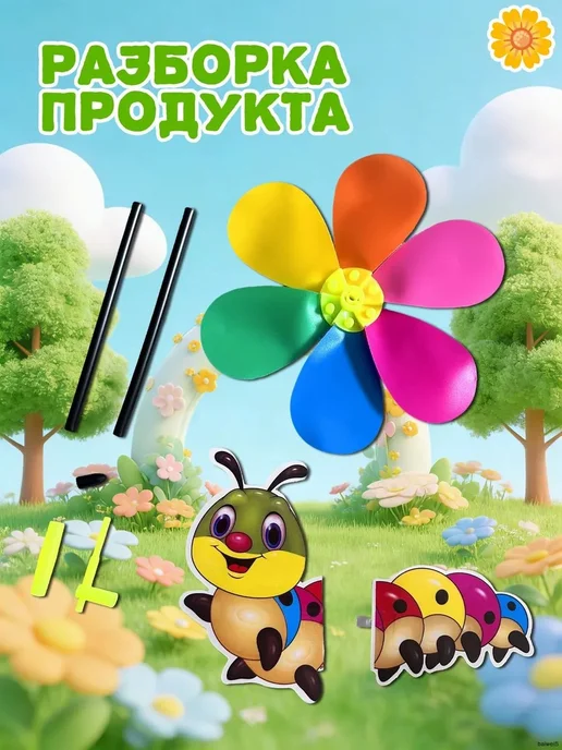 Декоративный садовый флюгер из пластика, вариант, фото 2