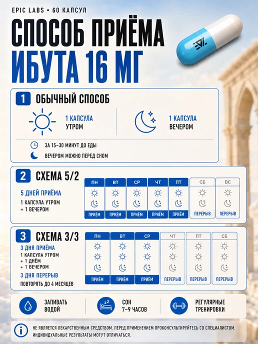 Epic Labs Гормон роста IBUTA PRO MAXX мк 677 16 мг, вариант, фото 2