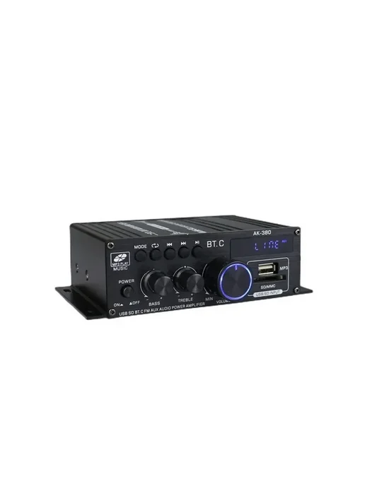Аудио усилитель звука для колонок AK-380 800W 12V 2х канал, 800 Вт, фото 5