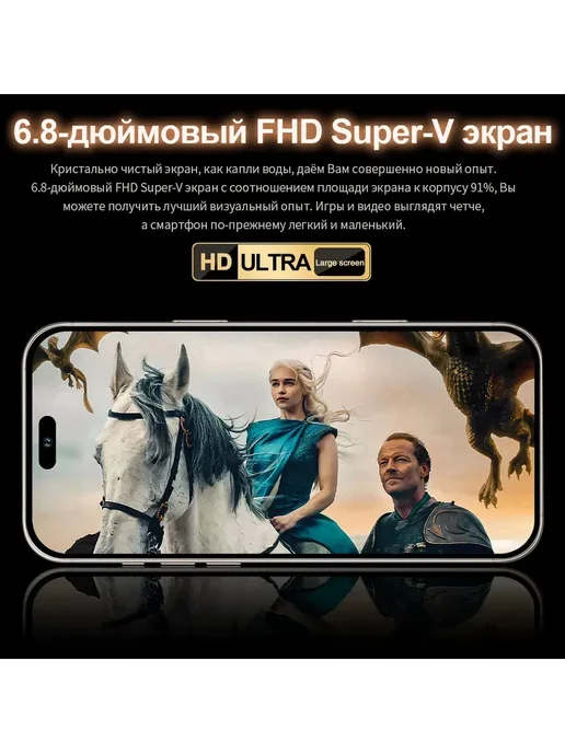 Смартфон Pro Max I16 Pro Max 12/512 ГБ, черный, фото 5