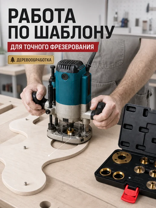 Копировальные втулки для фрезера, латунь 11 шт, 11 шт, фото 8