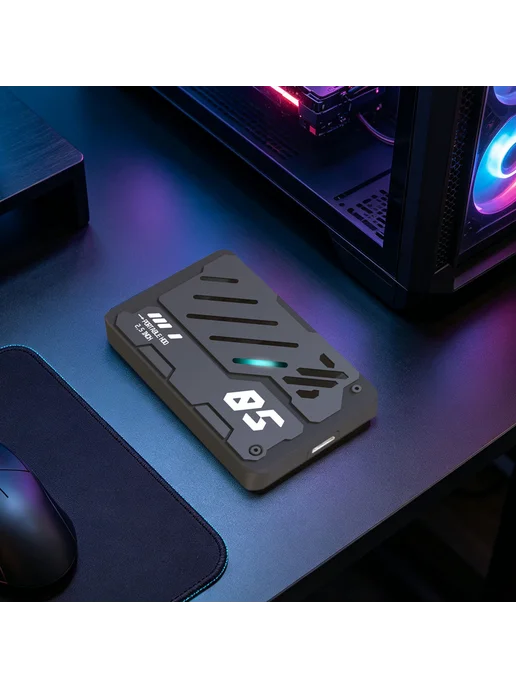 Портативный HDD 750Г USB 3.0 для ПК Mac ноутбука Xbox RGB, 750 г, фото 2