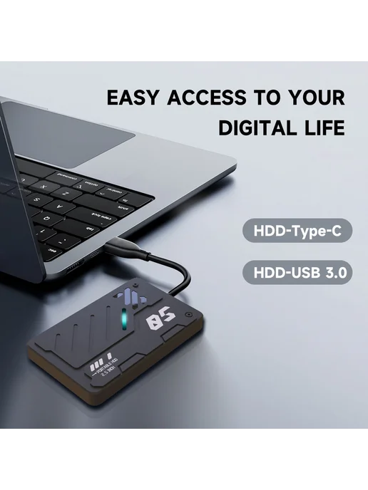Портативный HDD 750Г USB 3.0 для ПК Mac ноутбука Xbox RGB, 750 г, фото 4