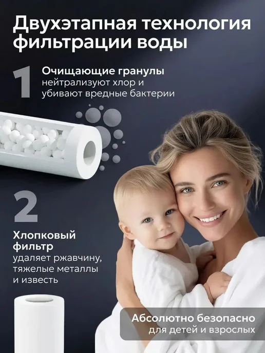 Сменные картриджи для душ-фильтра, 6 шт, 6 шт, фото 5