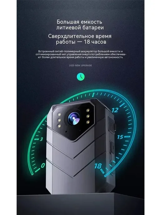 Носимый видеорегистратор 1080P WiFi ночное видение+карта32ГБ, 128 ГБ, фото 7