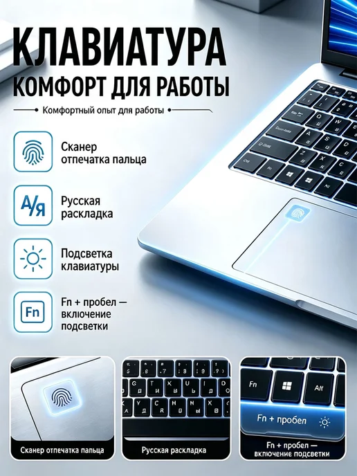 Ноутбук Intel Core i9, ОЗУ 32 ГБ + SSD 2048 ГБ, 32 ГБ, 2048 ГБ, фото 4