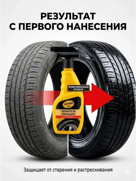 AKKUU Чернитель покрышек для обновления цвета для обновления цвета, черный