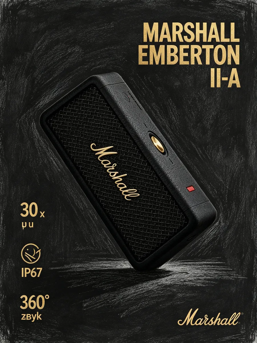 MARSHALL Колонка для пляжа Emberton II