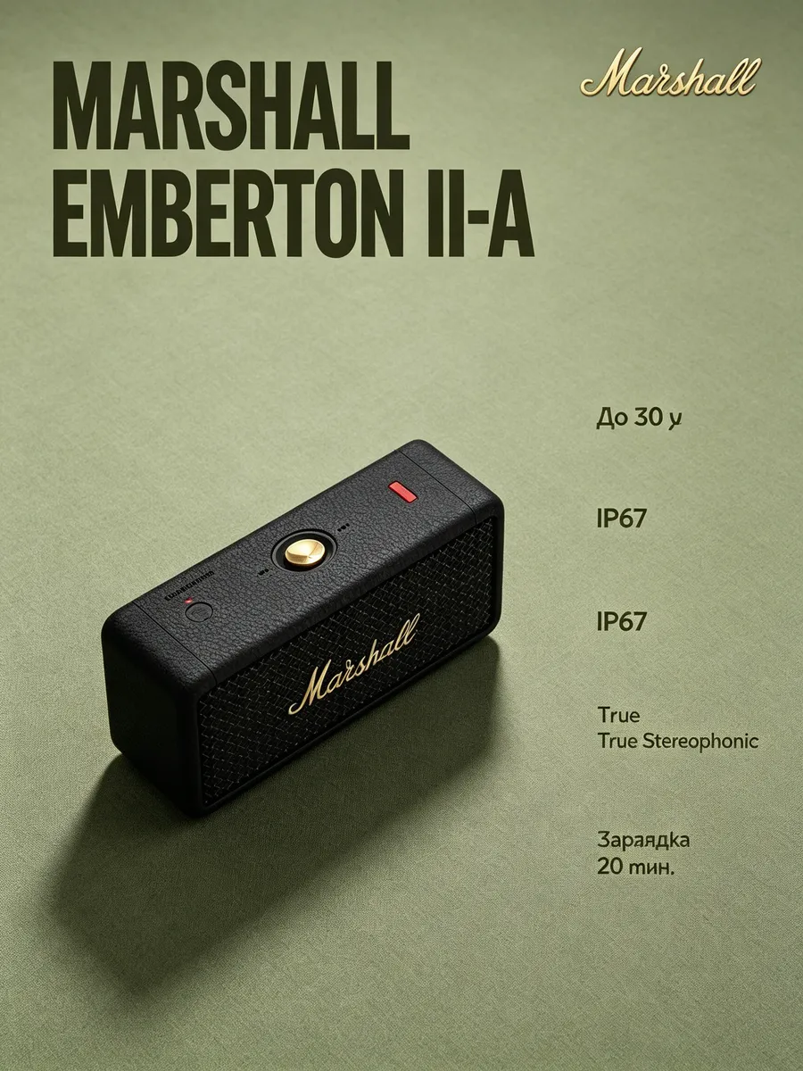 MARSHALL Колонка для активных Emberton II